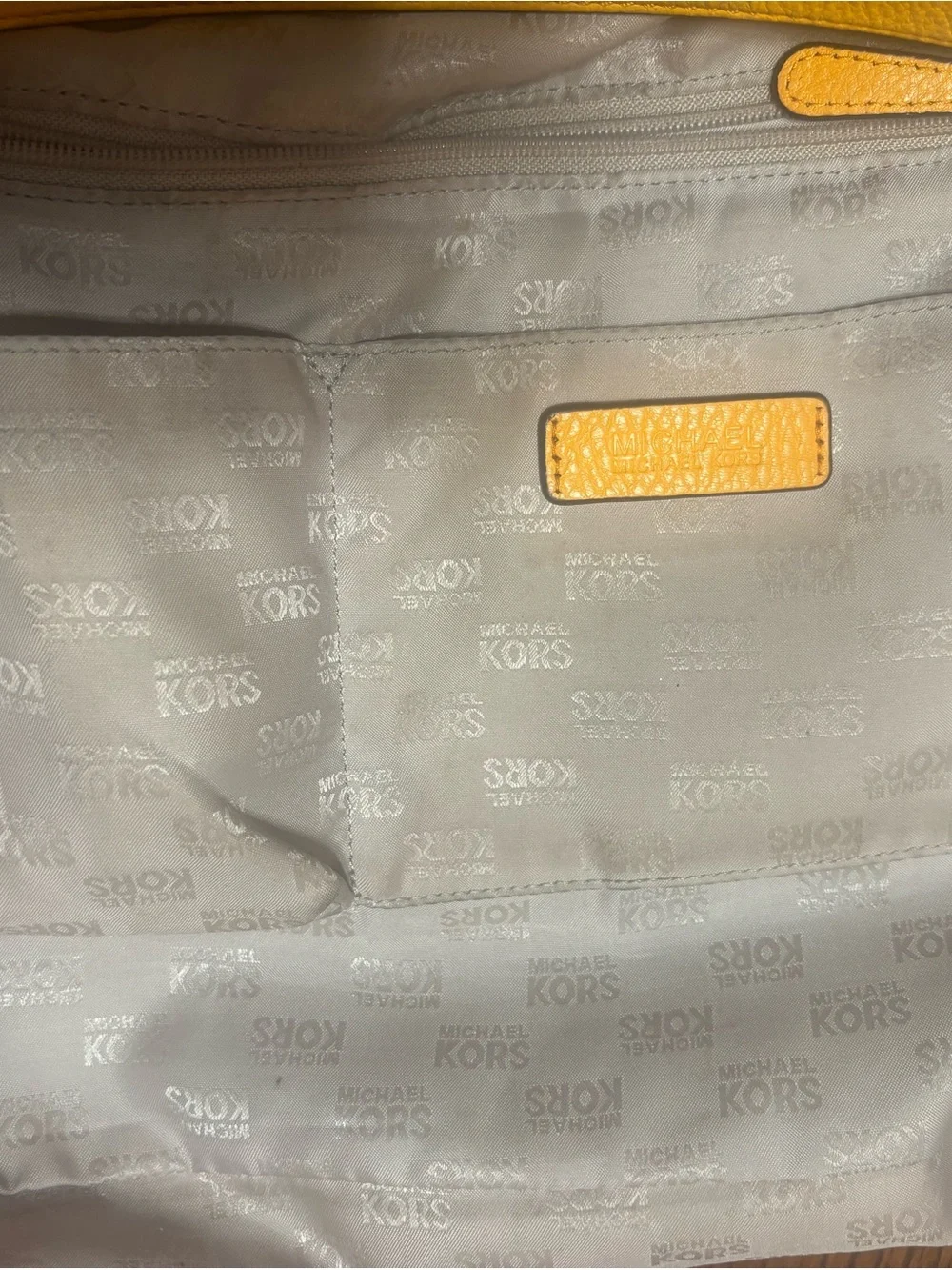 Michael Kors Bedford Yellow Pebbled Leather Hobo Tassel & Chain Strap in Mustard